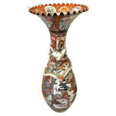 Large Antique Quality Japanese Imari Floor Standing Vase