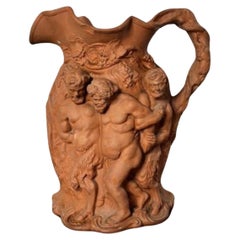 Large Antique quality relief moulded jug 