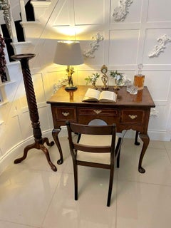 Large Antique Queen Anne Quality Walnut Lowboy