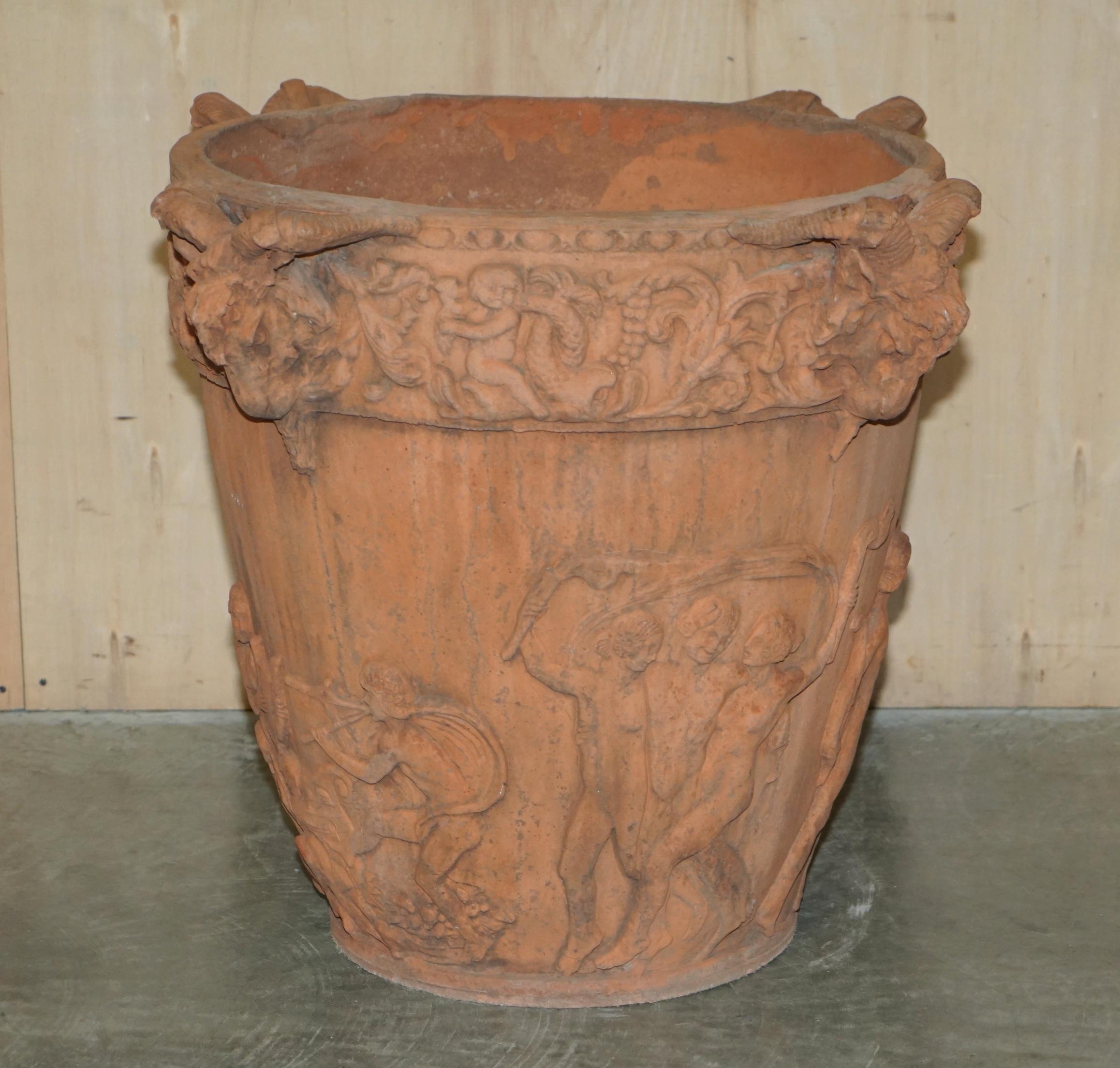 Royal House Antiques

Royal House Antiques is delighted to offer for sale this stunning, very large, antique Terracotta Rams head planter

Please note the delivery fee listed is just a guide, it covers within the M25 only for the UK and local Europe
