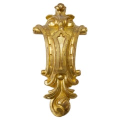 Grande fregio antico raro in Wood dorato