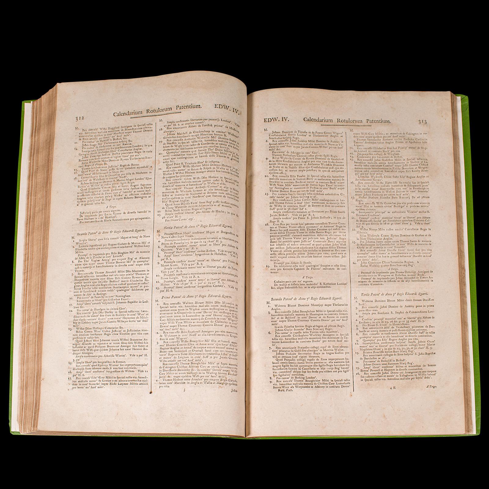 Grand livre de référence ancien, enregistré par le Parlement, langage latin, géorgien en vente 4