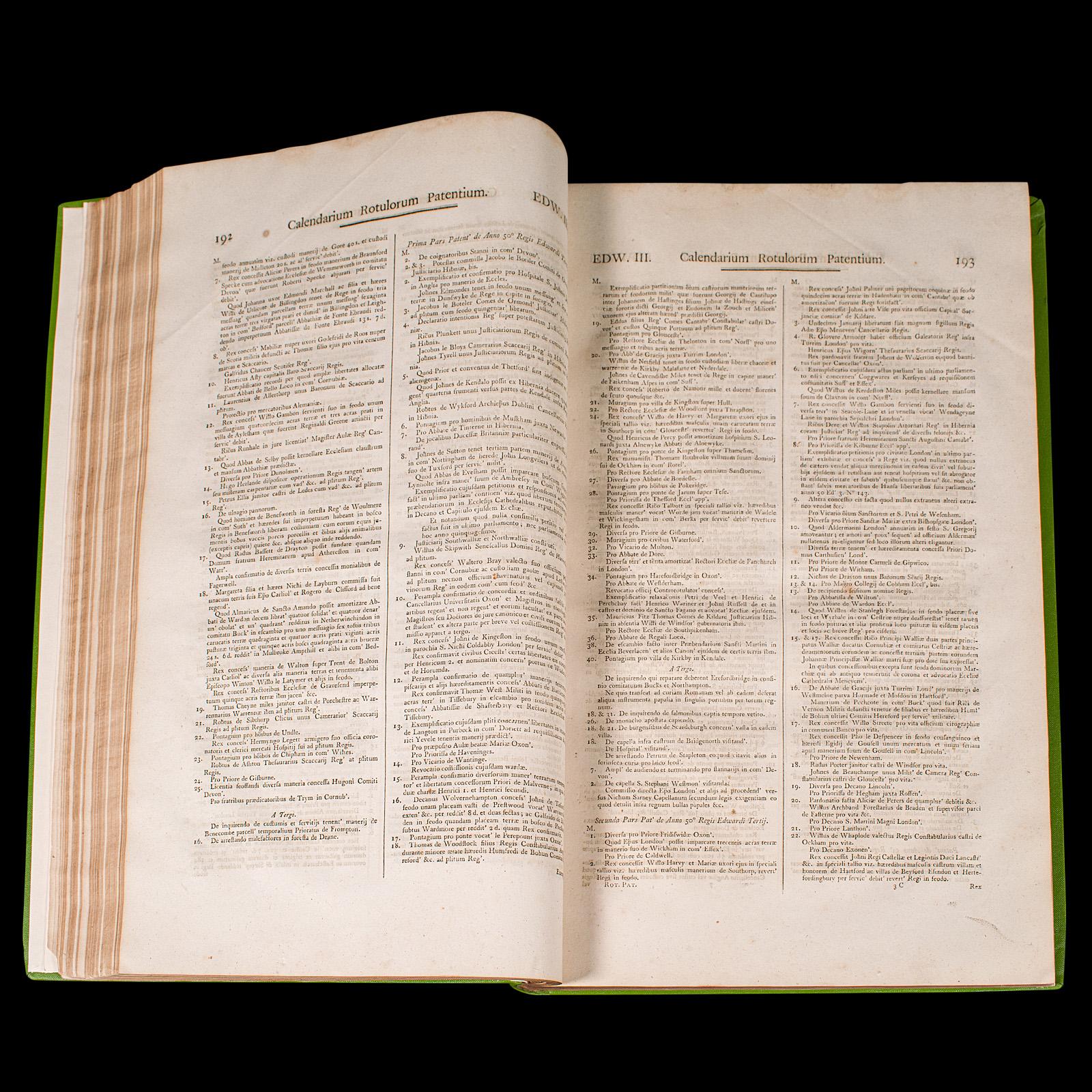 Grand livre de référence ancien, enregistré par le Parlement, langage latin, géorgien en vente 2