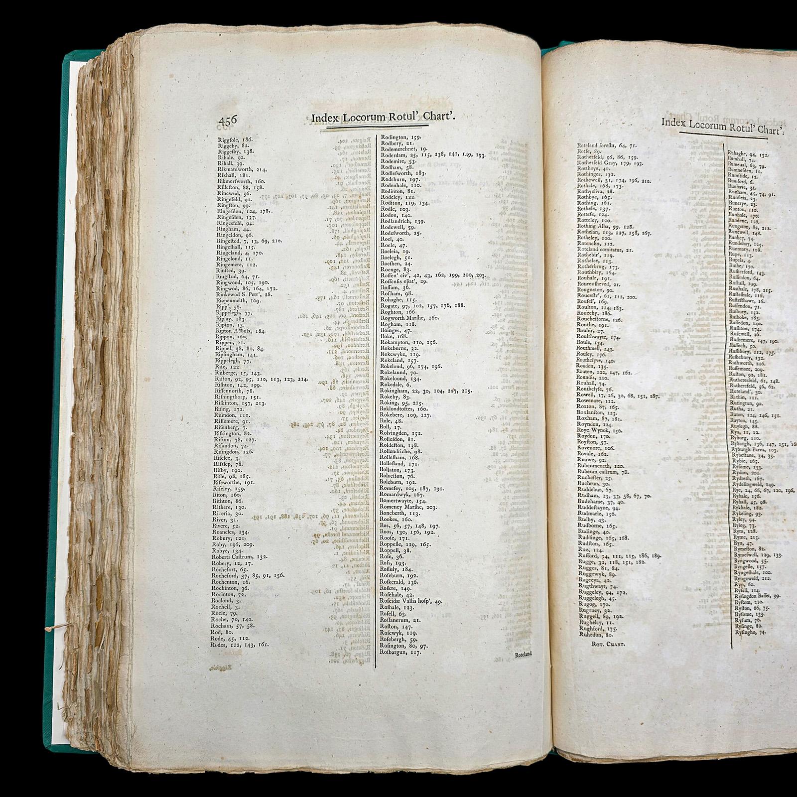 Grand livre de référence ancien, dossier public, latin, House of Commons, géorgien en vente 3