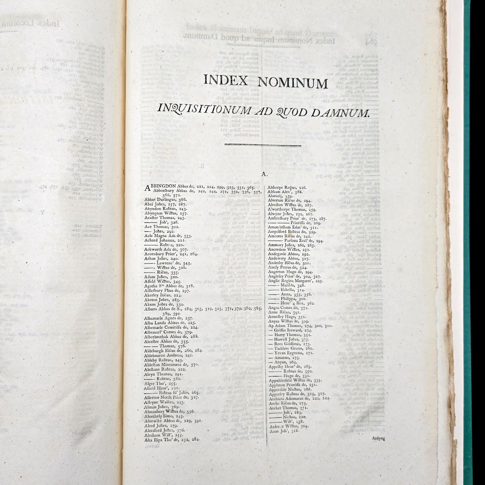 Grand livre de référence ancien, dossier public, latin, House of Commons, géorgien en vente 4