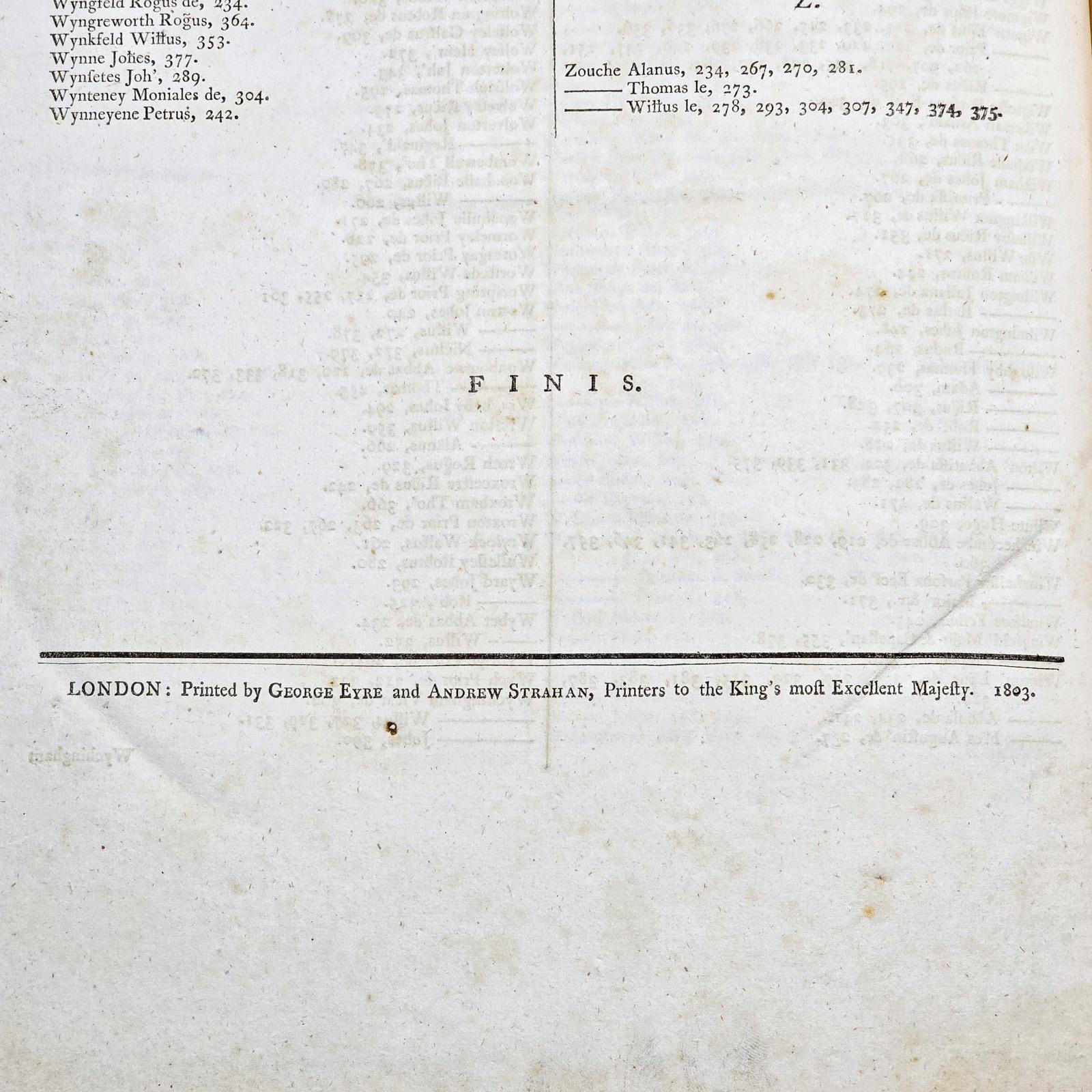 Grand livre de référence ancien, dossier public, latin, House of Commons, géorgien en vente 5