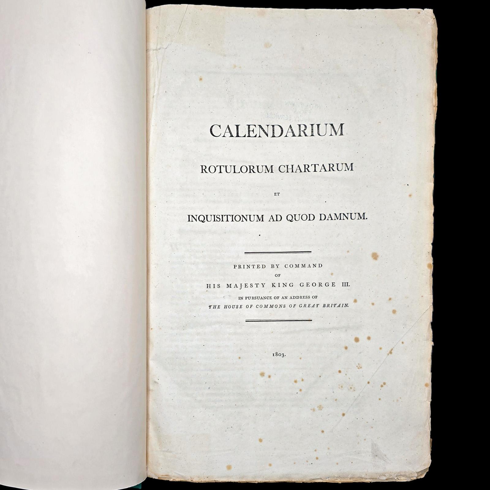 George III Grand livre de référence ancien, dossier public, latin, House of Commons, géorgien en vente