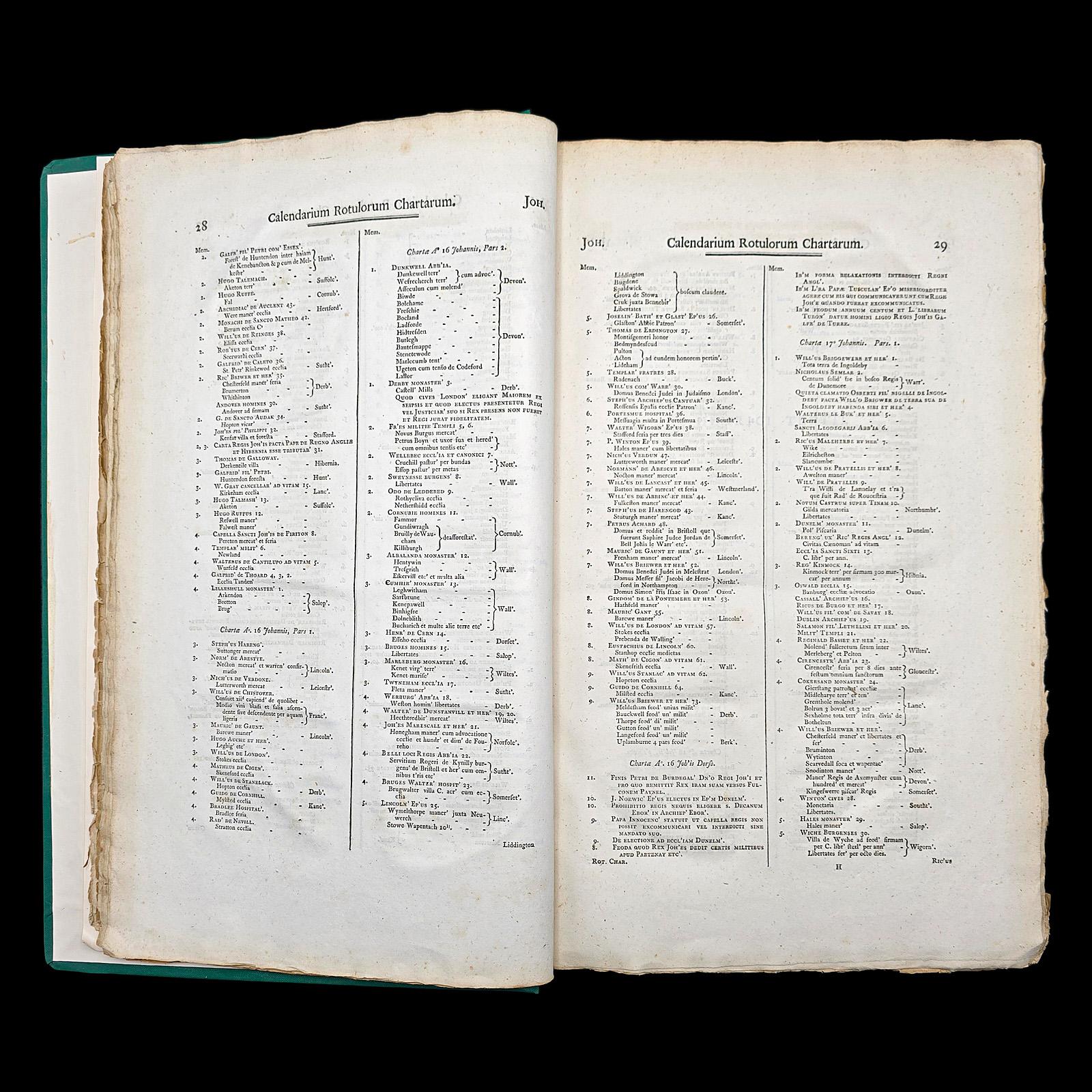 Papier Grand livre de référence ancien, dossier public, latin, House of Commons, géorgien en vente