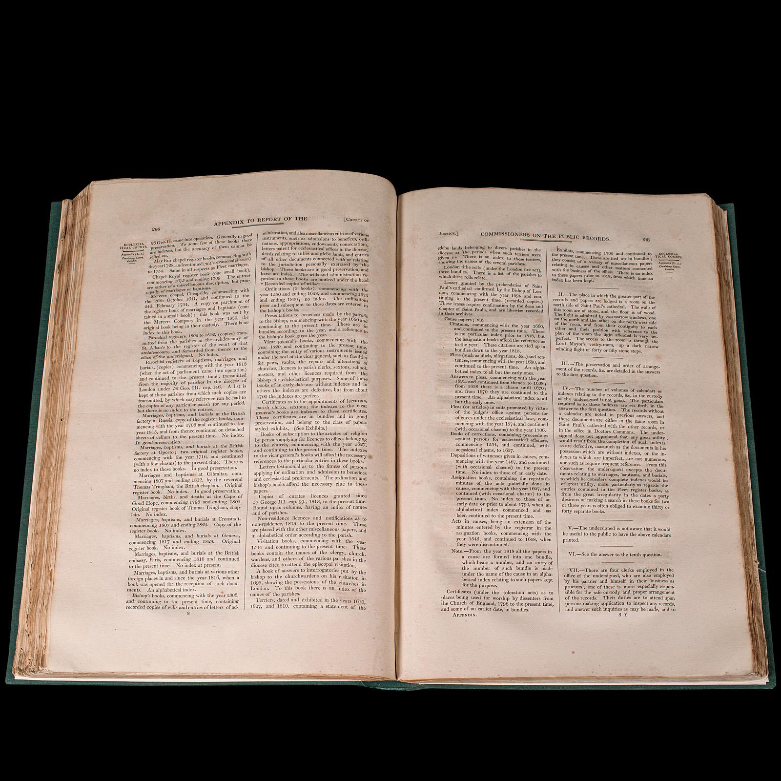 Grand livre de référence antique, archives publiques, anglais, Parlement, William IV en vente 4