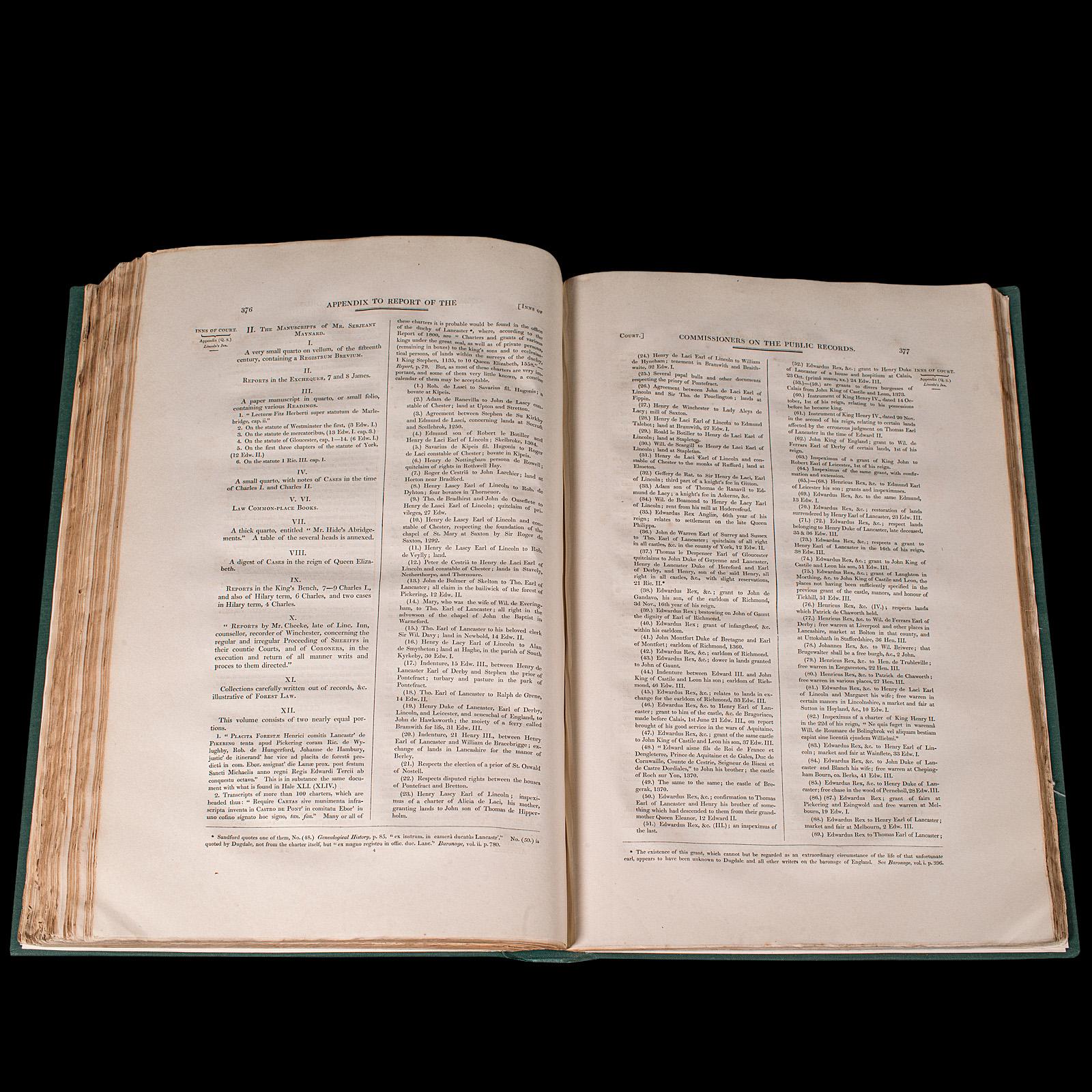 Grand livre de référence antique, archives publiques, anglais, Parlement, William IV en vente 5