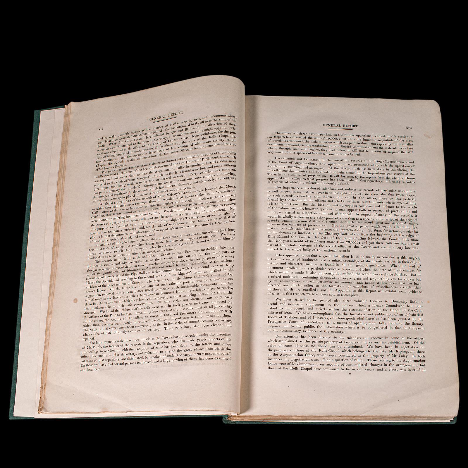 Grand livre de référence antique, archives publiques, anglais, Parlement, William IV Bon état - En vente à Hele, Devon, GB
