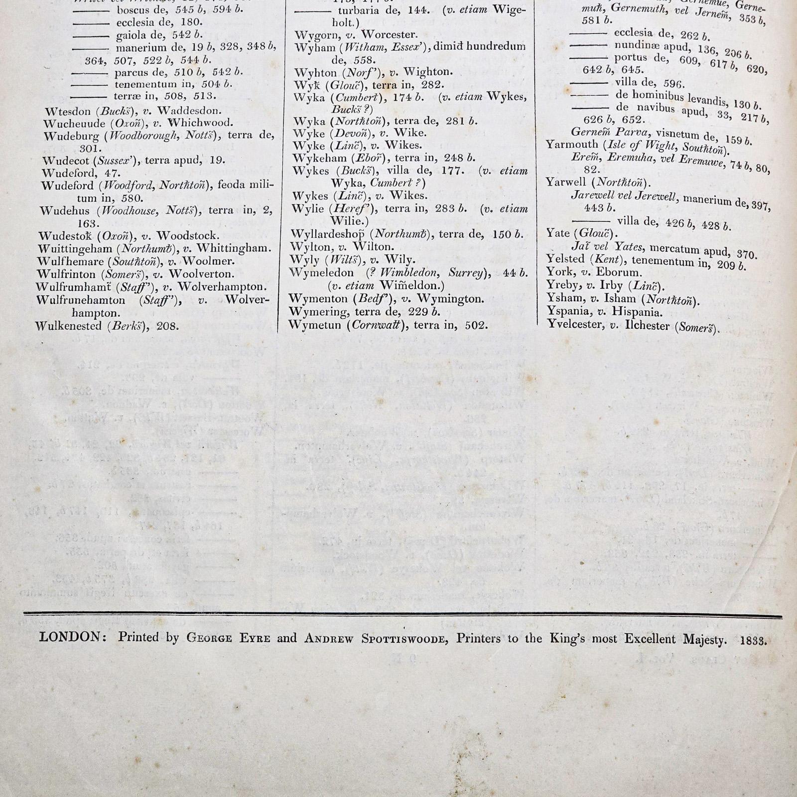 Large Antique Reference Book, The Close Rolls, Latin, Public Record, William IV For Sale 6