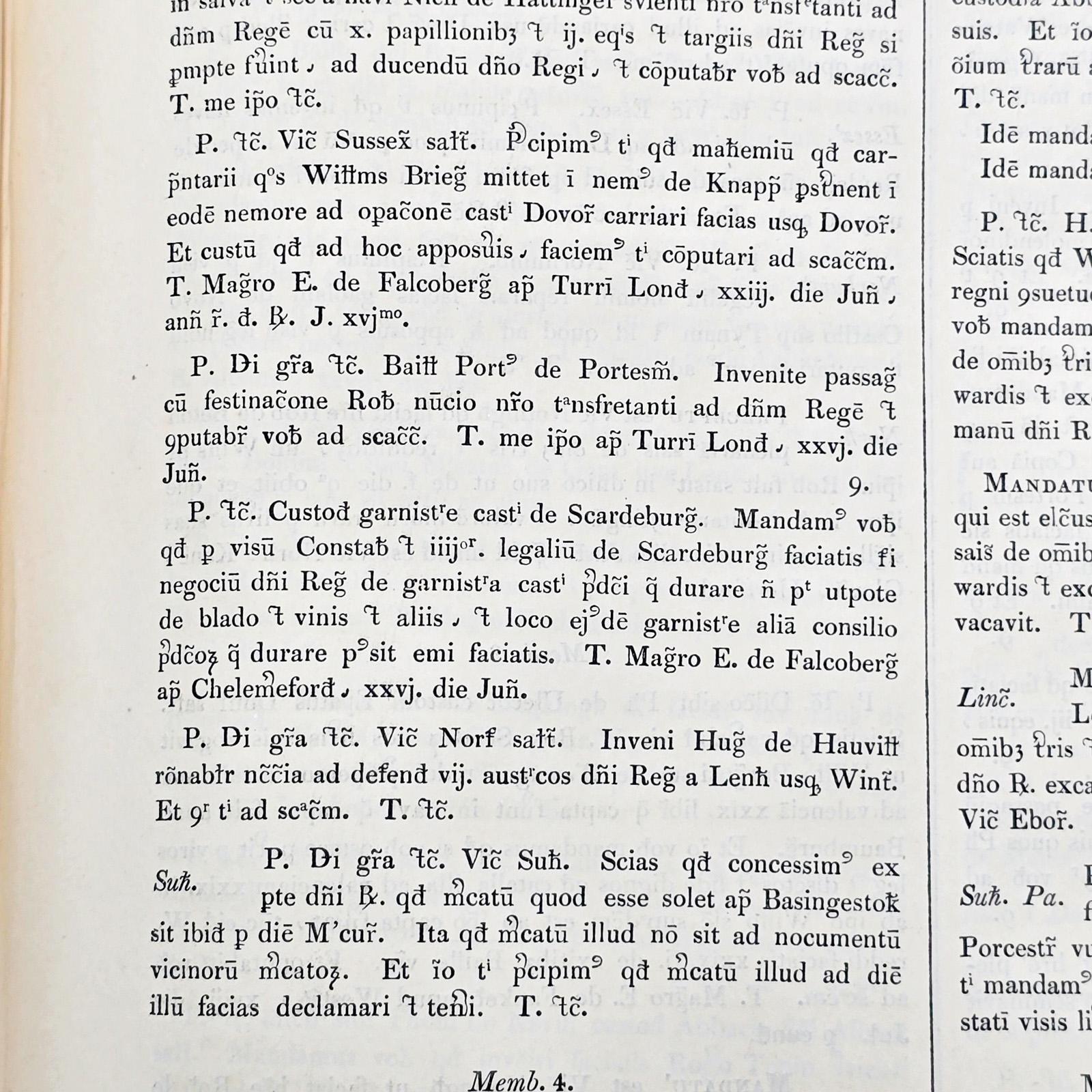 Large Antique Reference Book, The Close Rolls, Latin, Public Record, William IV For Sale 2