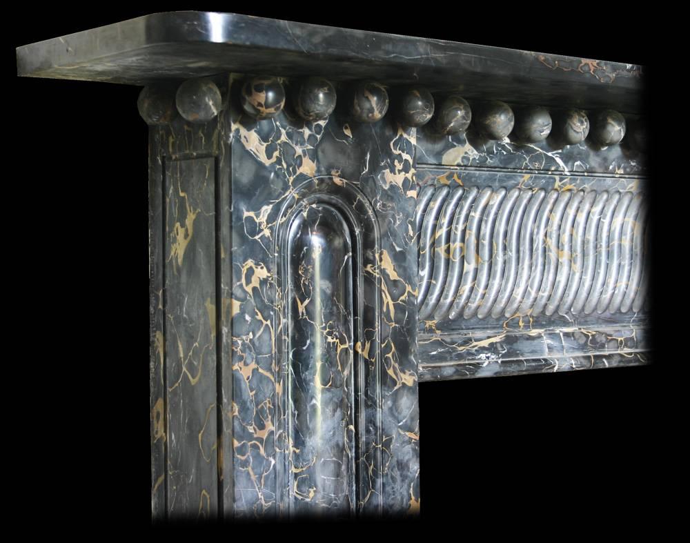 Large Antique Regency Portoro Marble Chimneypiece In Good Condition In Manchester, GB