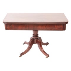 Large Antique Regency Quality Mahogany Tea/Side Table