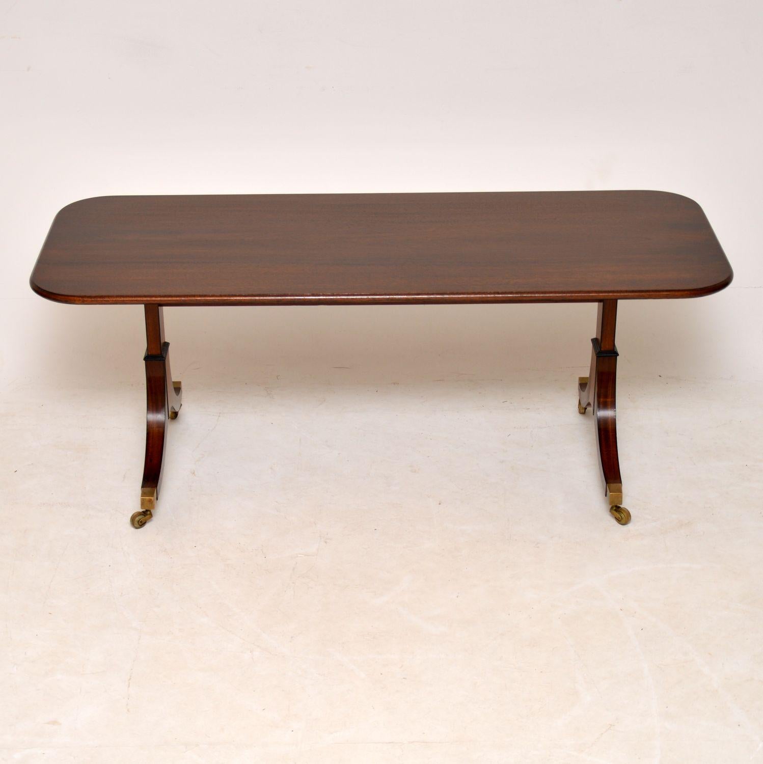 large mahogany coffee table