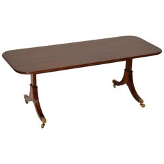 Large Antique Regency Style Mahogany Coffee Table