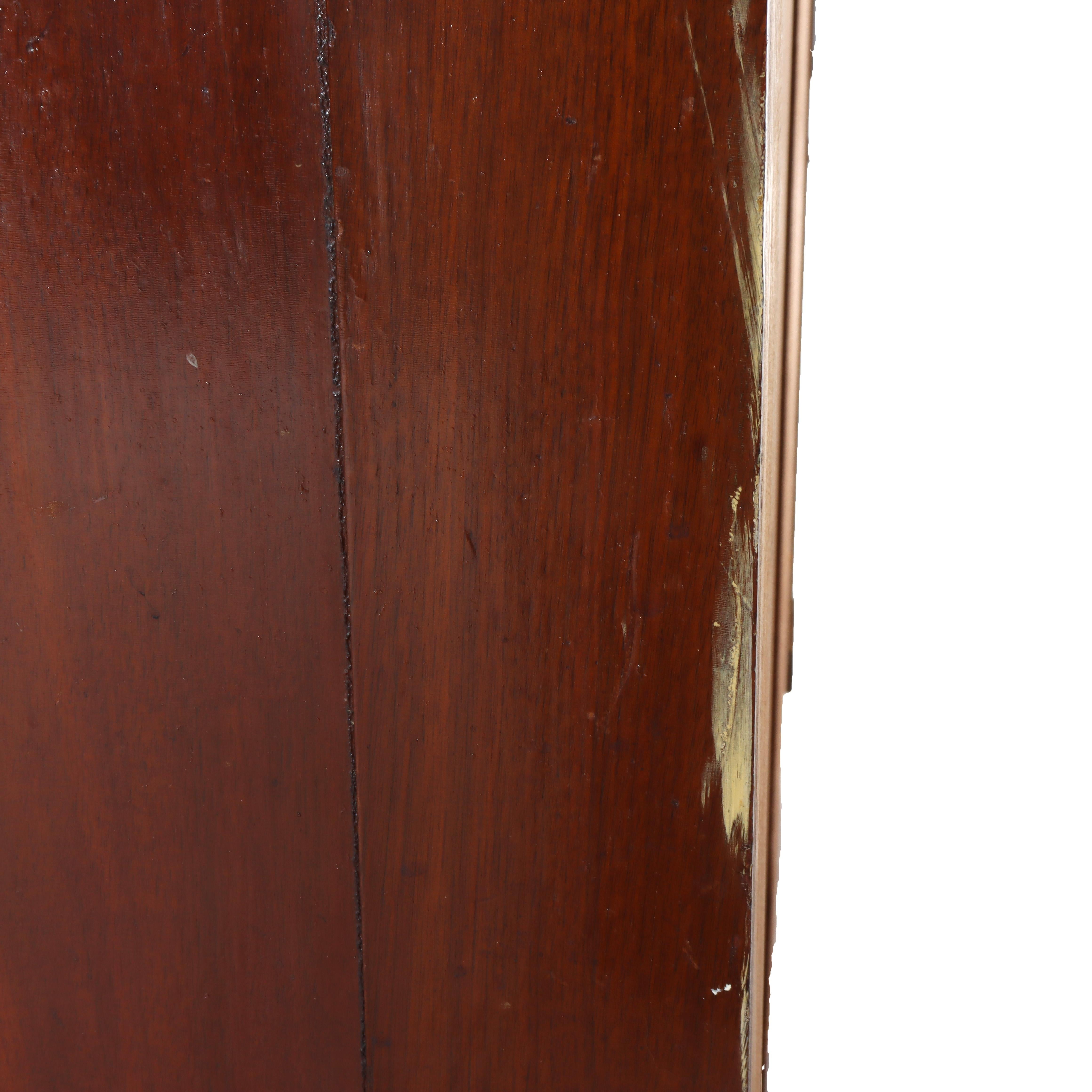 Large Antique Renaissance Revival Walnut, Burl & Marble Mirrored Sideboard c1890 For Sale 9