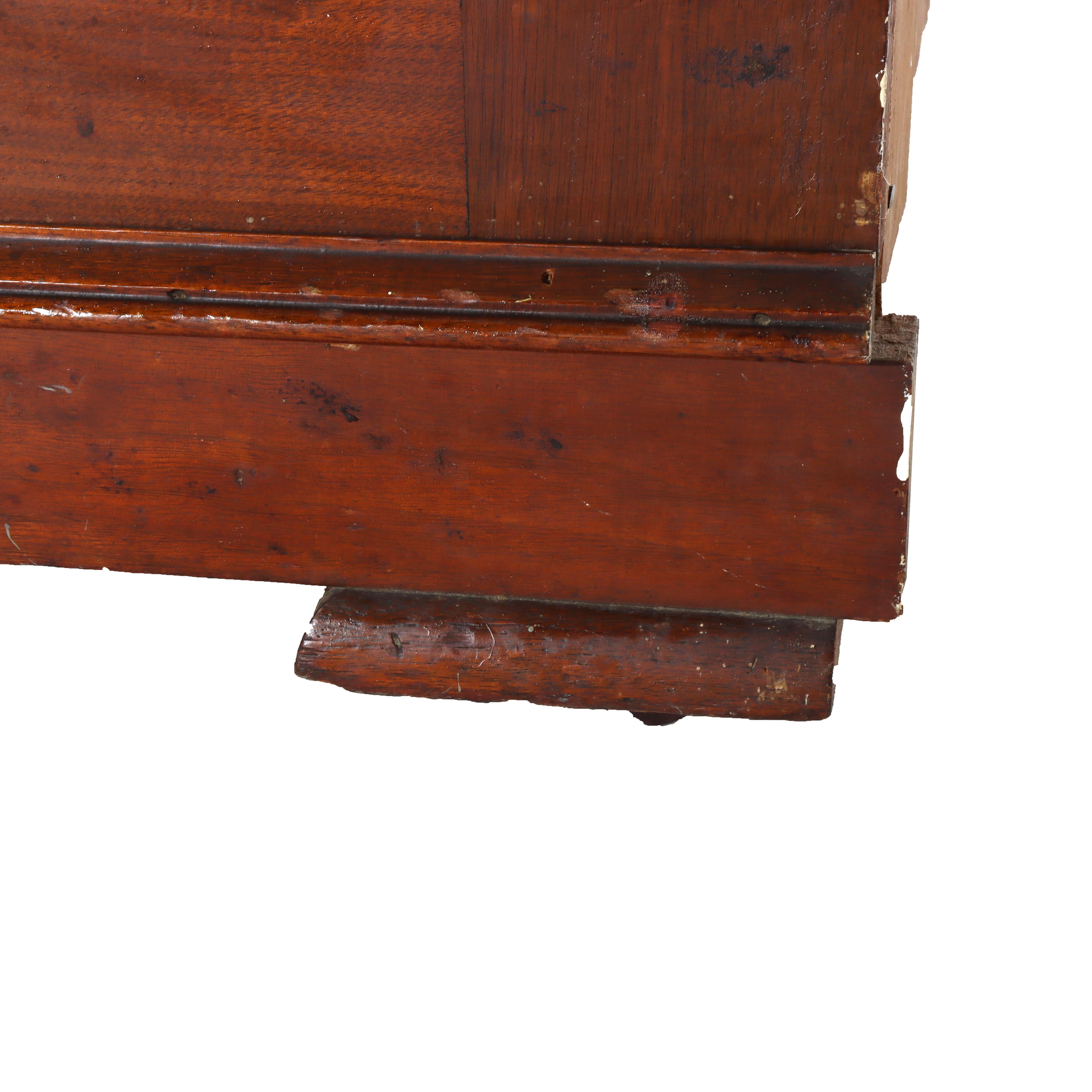 Large Antique Renaissance Revival Walnut, Burl & Marble Mirrored Sideboard c1890 For Sale 10