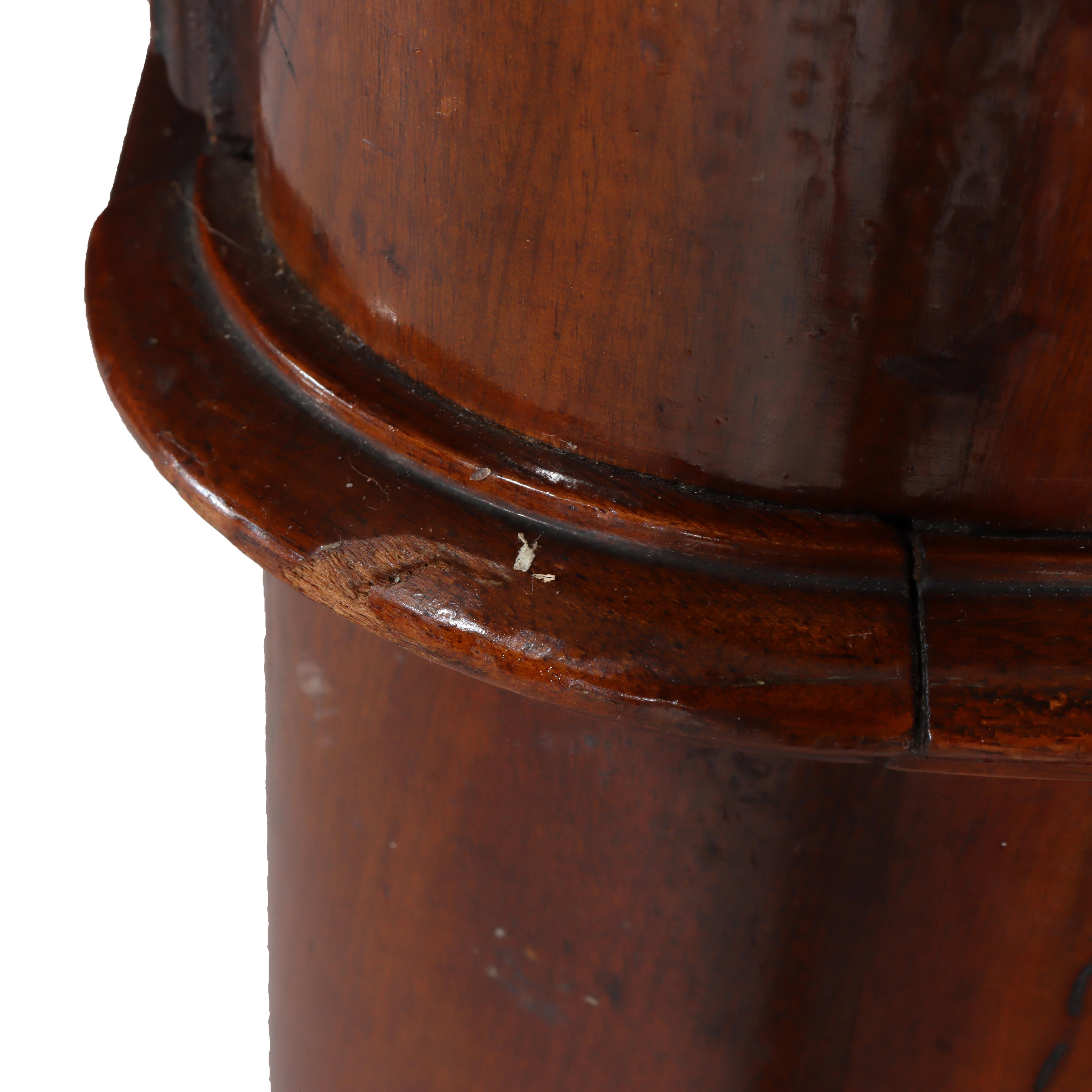 Large Antique Renaissance Revival Walnut, Burl & Marble Mirrored Sideboard c1890 For Sale 11