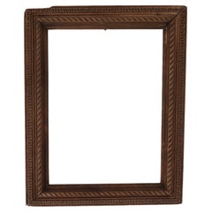 Large Antique Renaissance Style Carved Wood Picture Frame. English, 19th Century