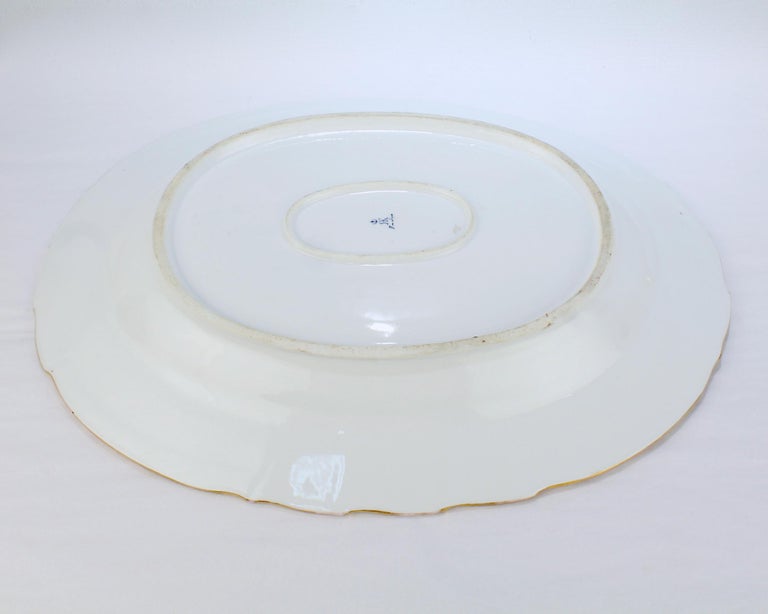 Large Antique Richard Klemm Dresden Porcelain Platter with