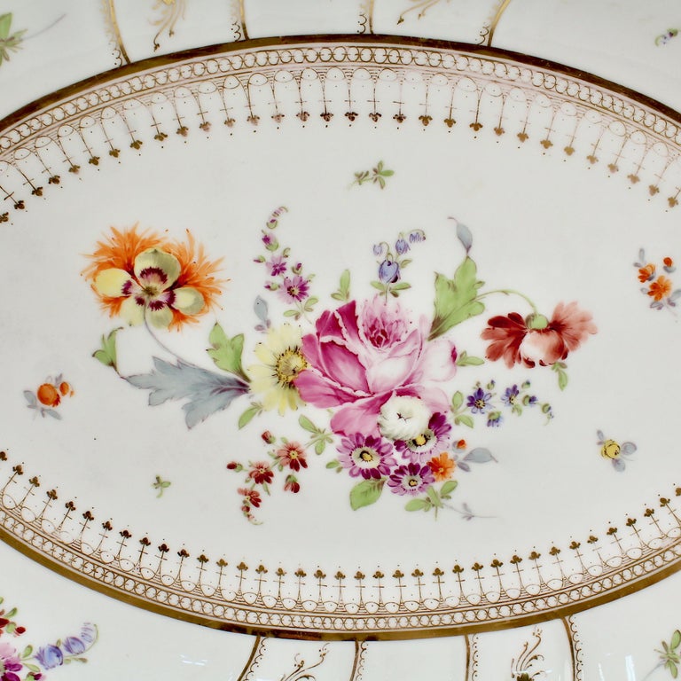 Large Antique Richard Klemm Dresden Porcelain Platter with