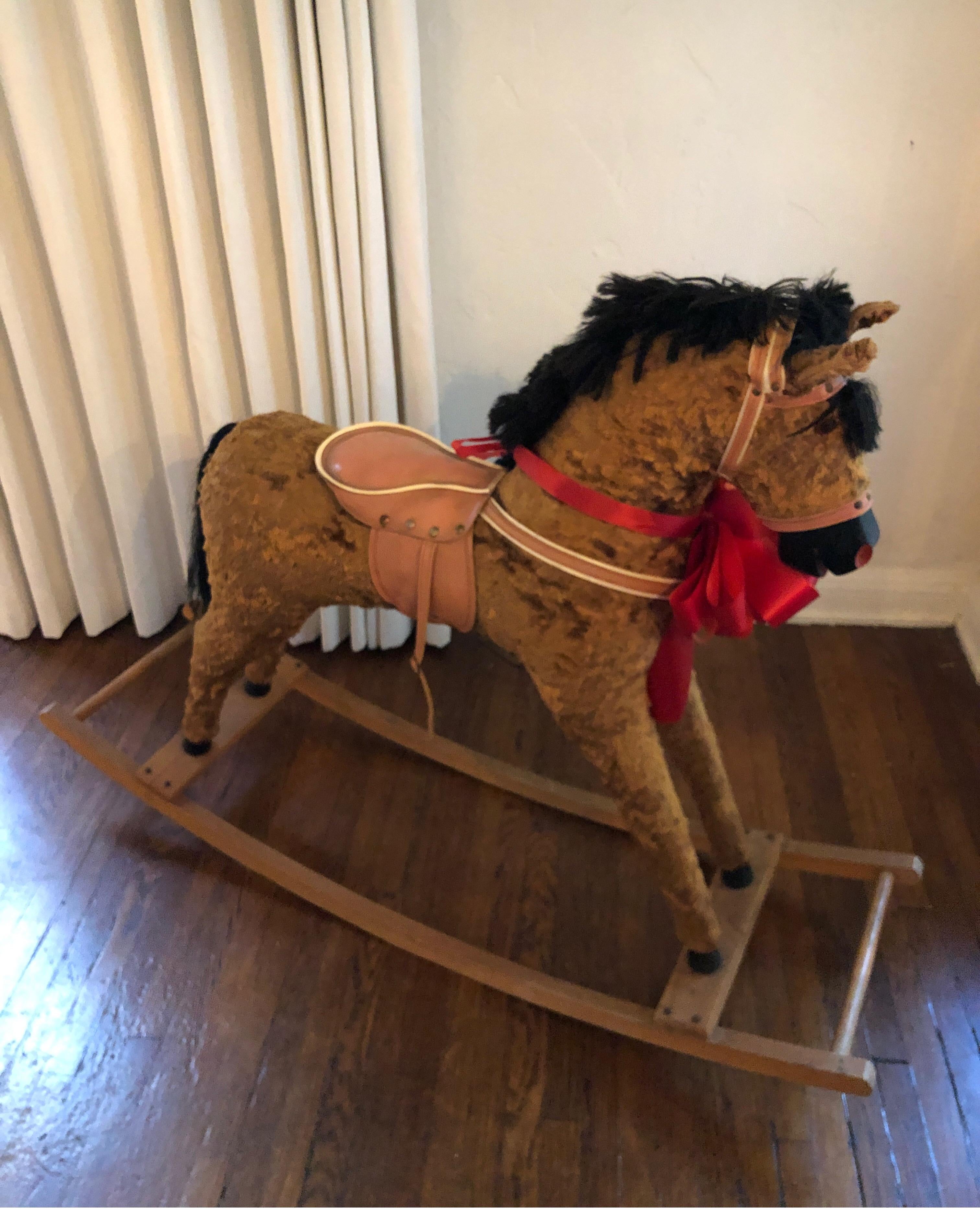 Large Antique Rocking Horse 2