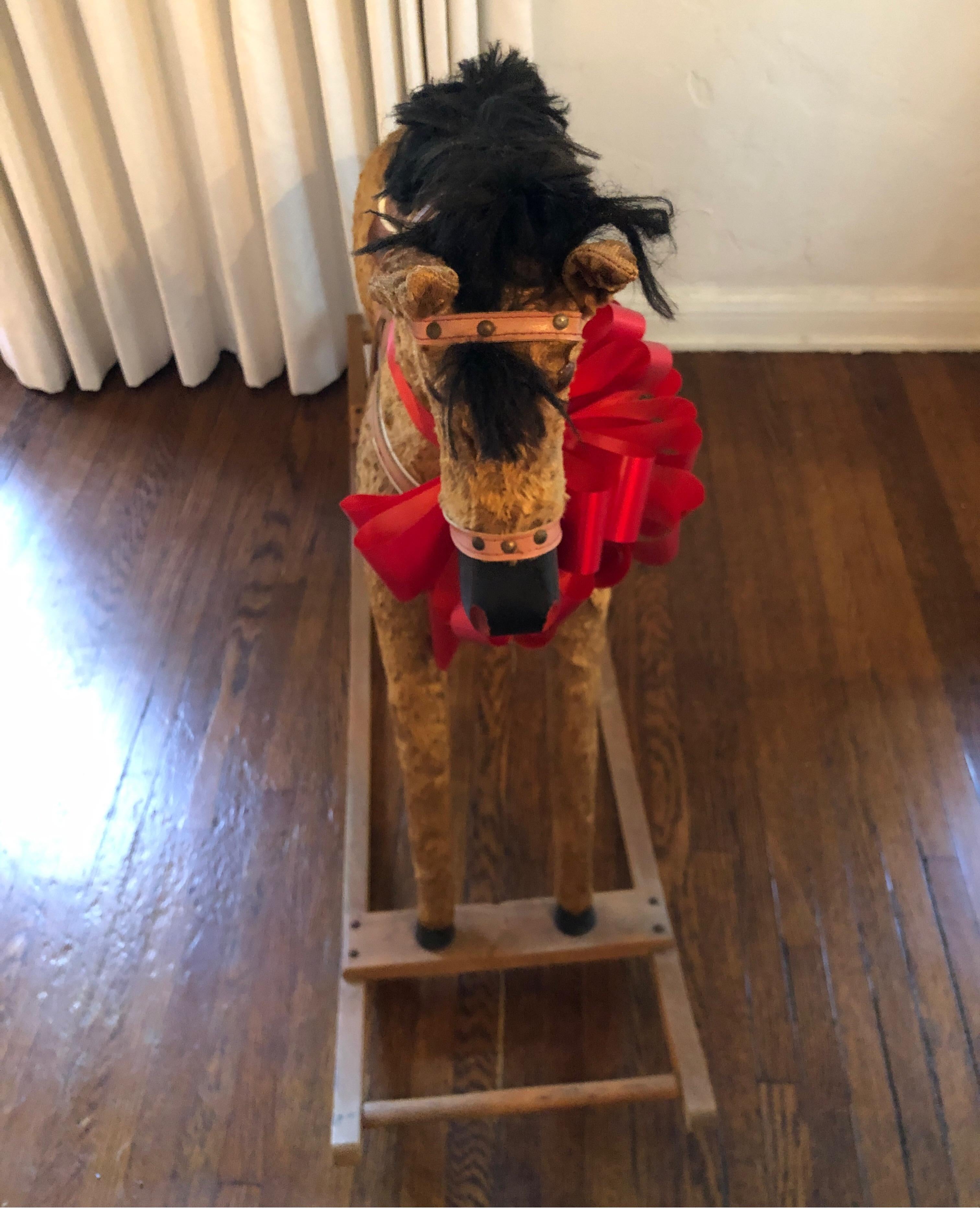 Large Antique Rocking Horse 4