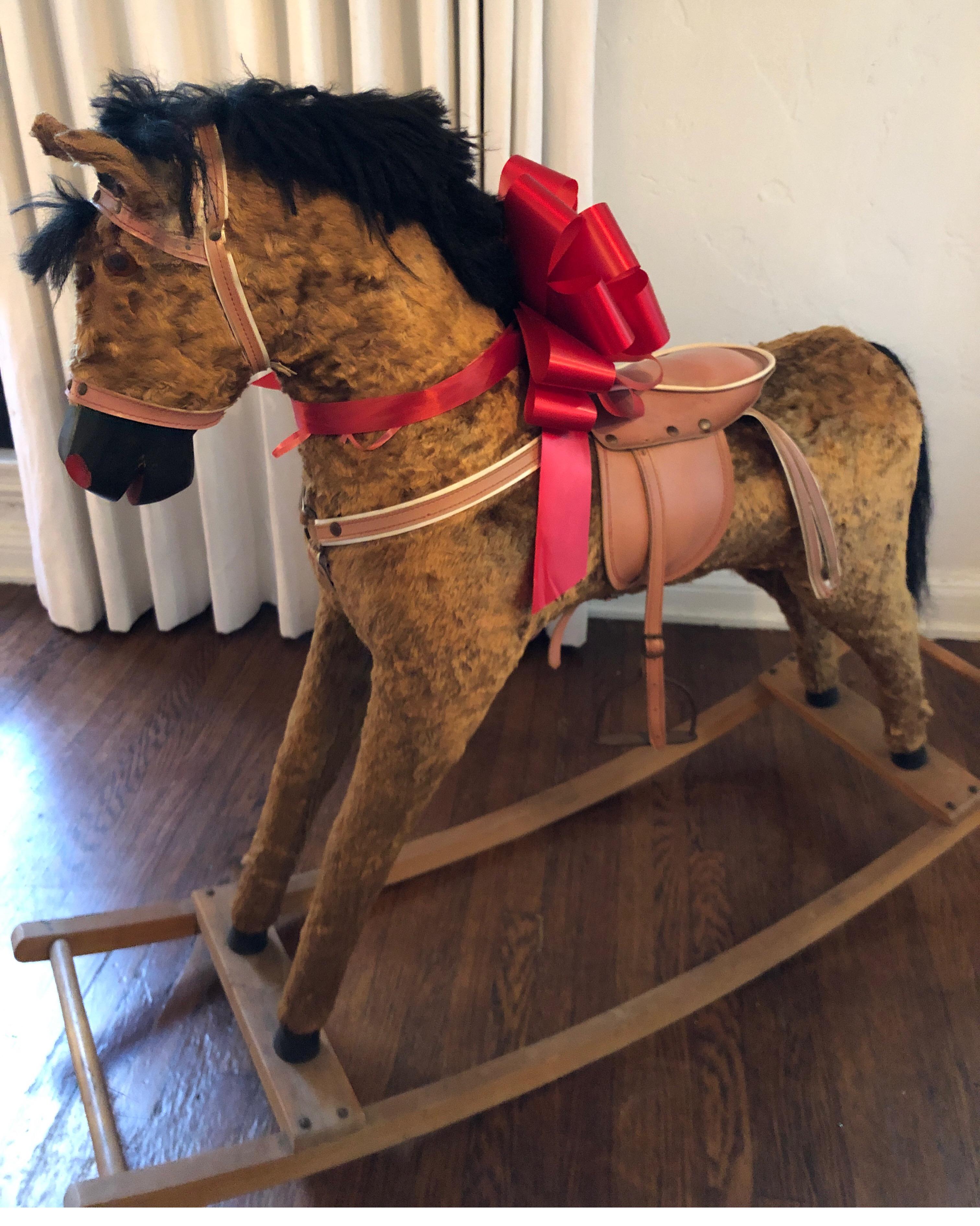 large vintage rocking horse