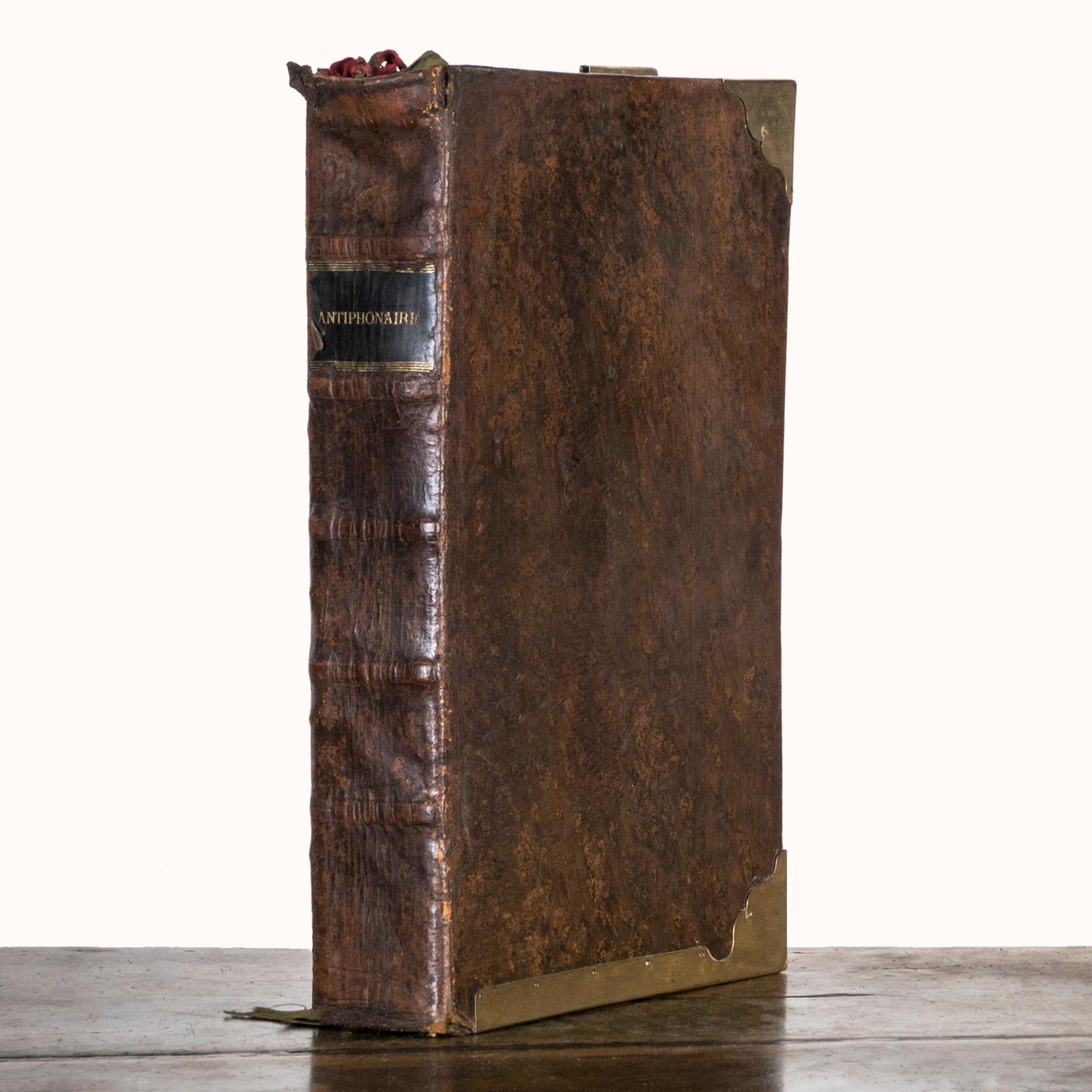 Großer antiker römischer Hymnal- oder Song Book-Antiphonaire, 1862   im Angebot 1