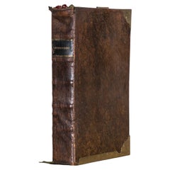 Large Antique Roman Hymnal or Song Book “Antiphonaire”, 1862  
