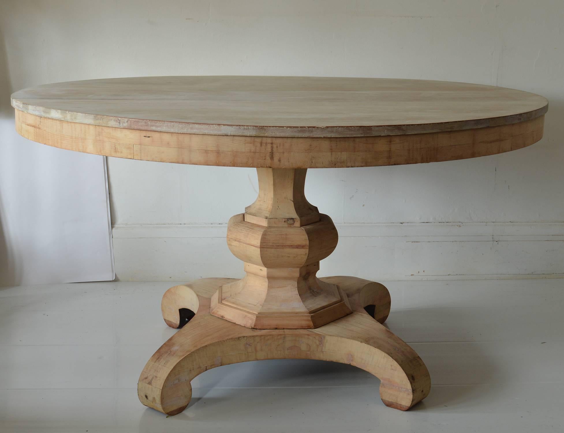 bleached mahogany table