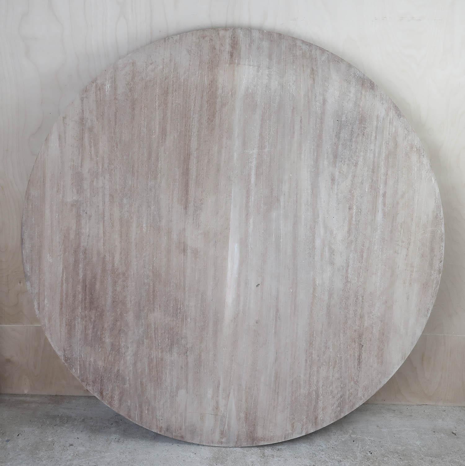 Mid-19th Century Large Antique Round Bleached Table in Palladian Style. English C.1835