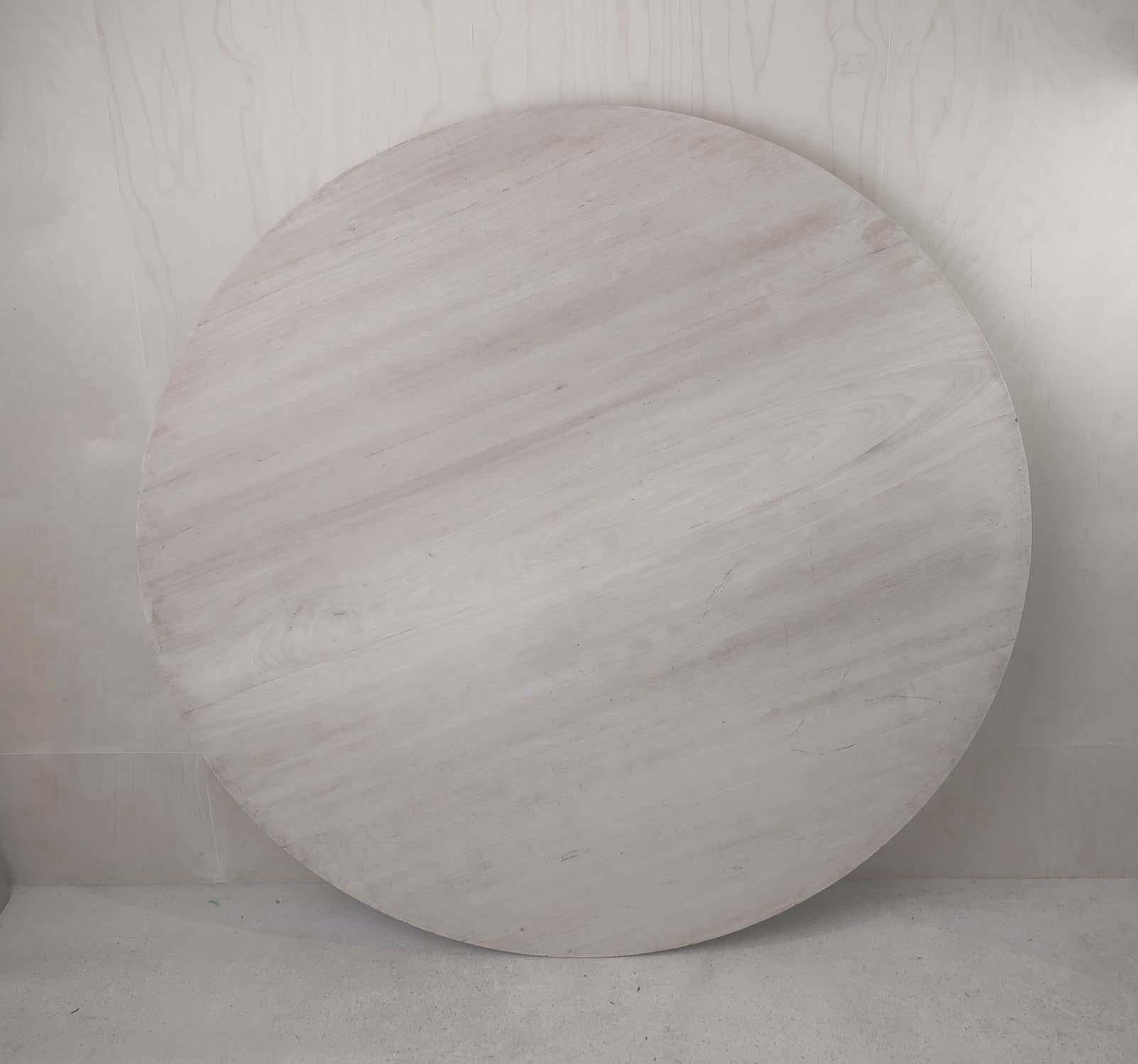 Large Antique Round Bleached Table in Palladian Style. English C.1835 For Sale 1