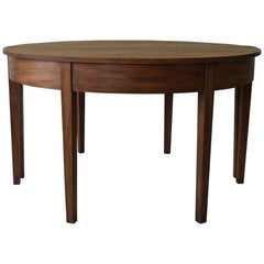 Large Antique Round Dry Mahogany Table English, Georgian