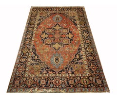 Large Antique Rugs Oriental Carpet Handwoven Traditional  Wool