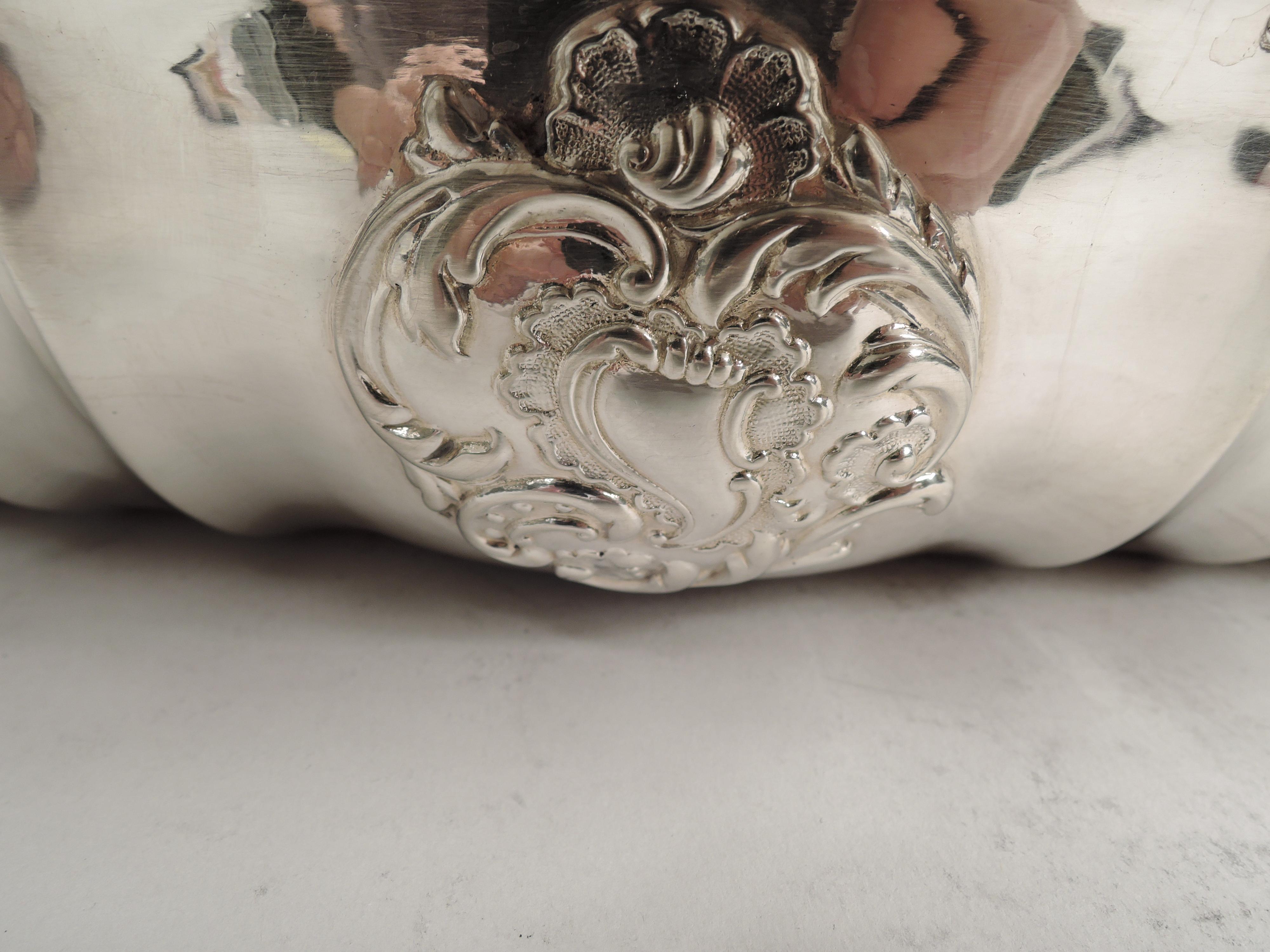Mid-19th Century Large Antique Russian Classical Silver Bowl by Adolf Sper  For Sale