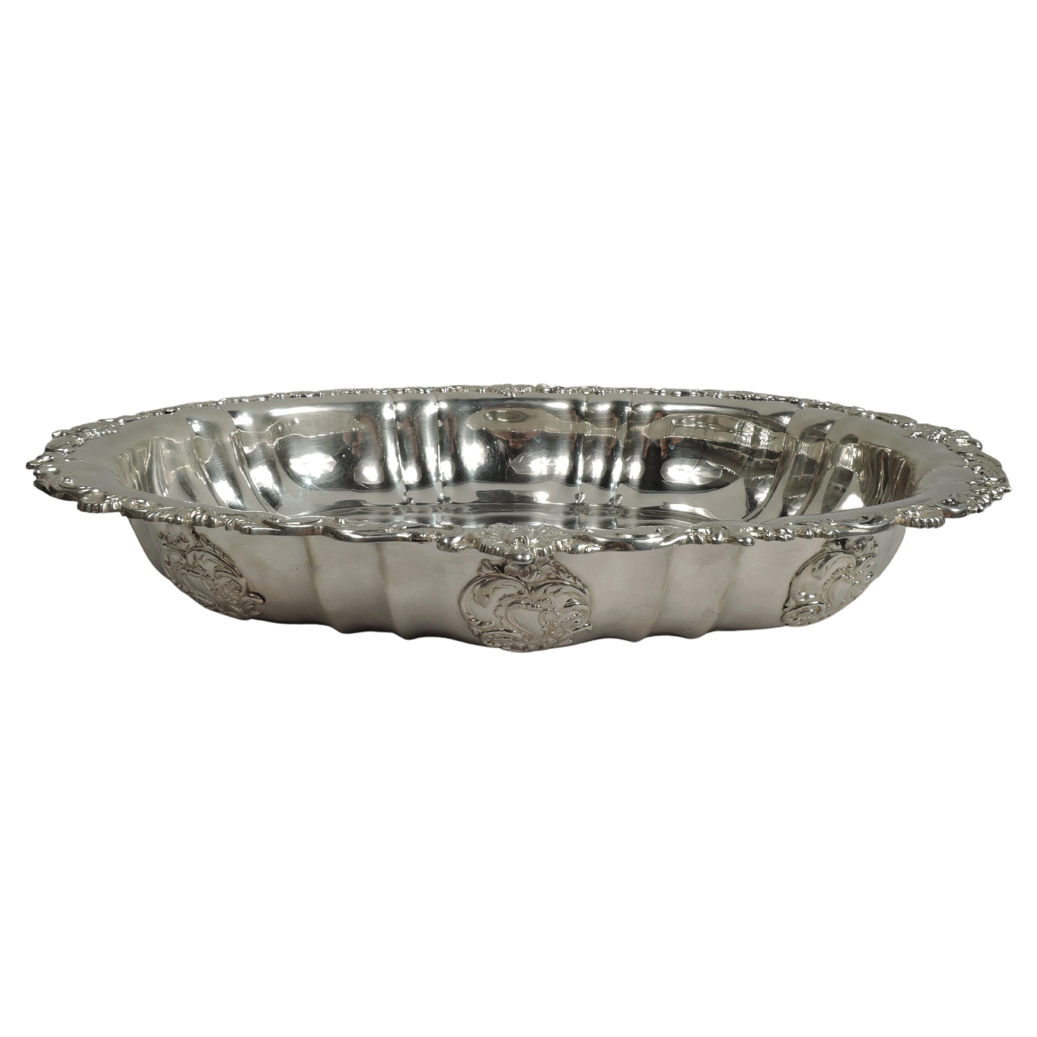 Large Antique Russian Classical Silver Bowl by Adolf Sper  For Sale