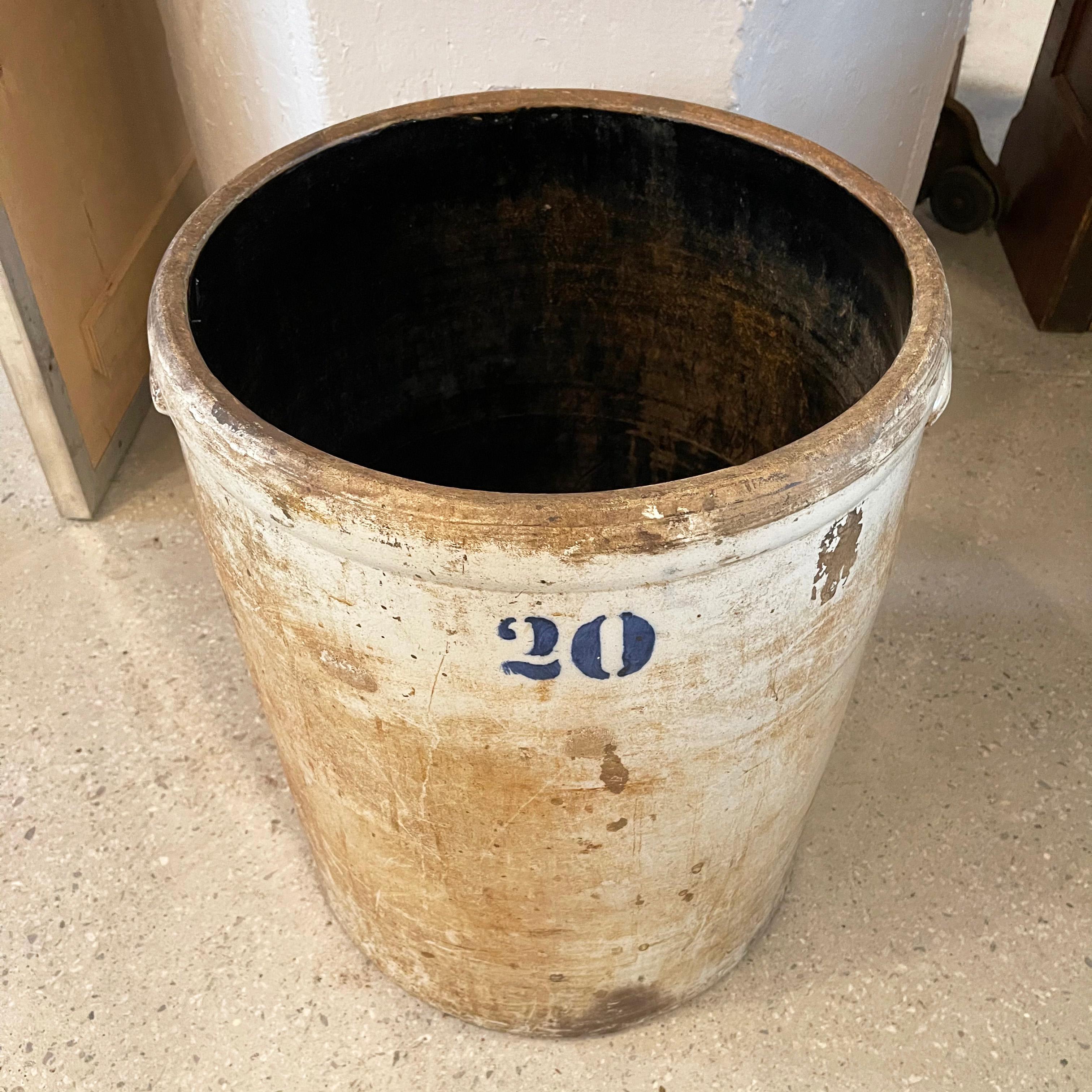 large vintage crock