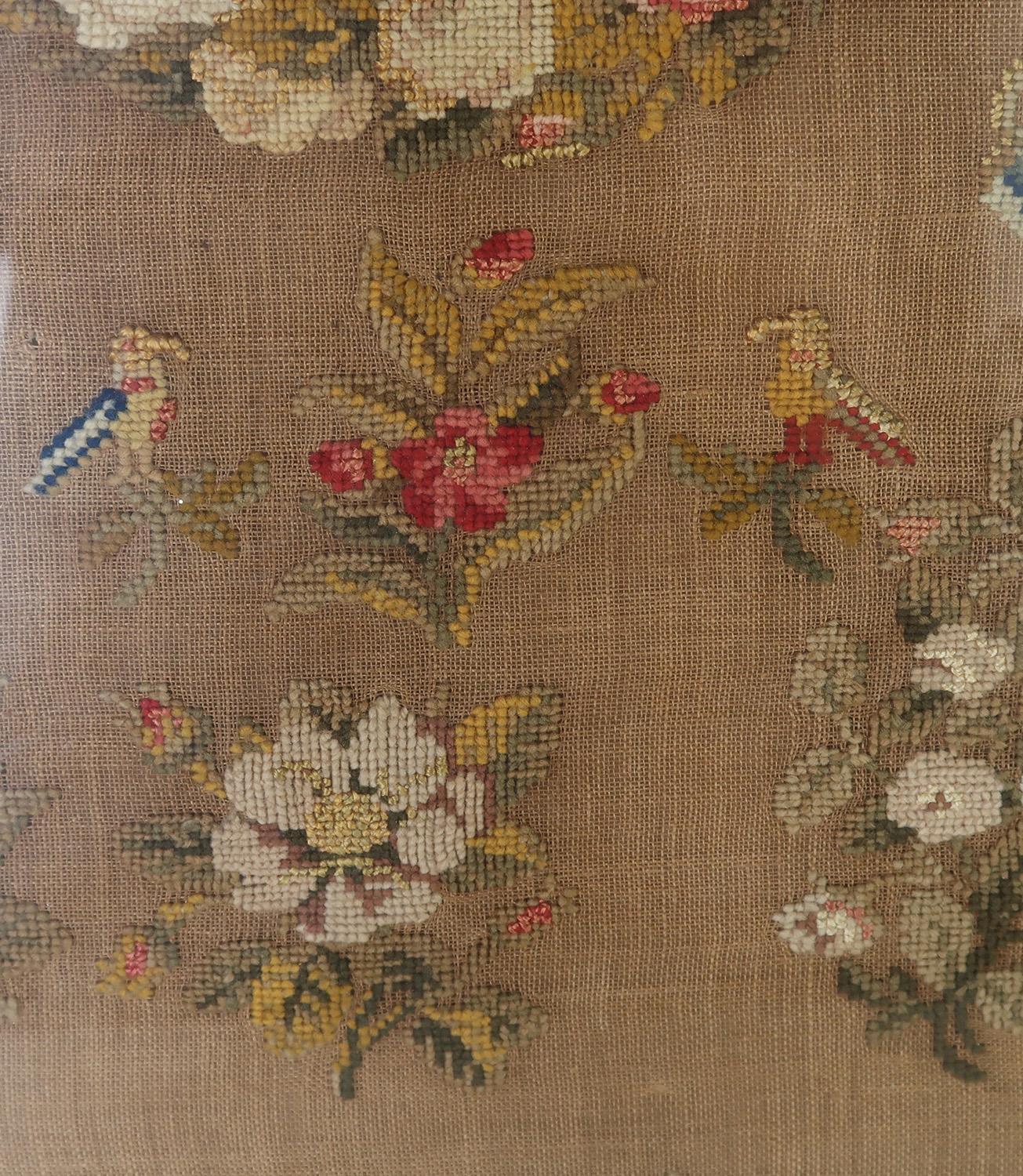 Mid-19th Century Large Antique Sampler by Elizabeth Deuxberry, Dated 1846. For Sale