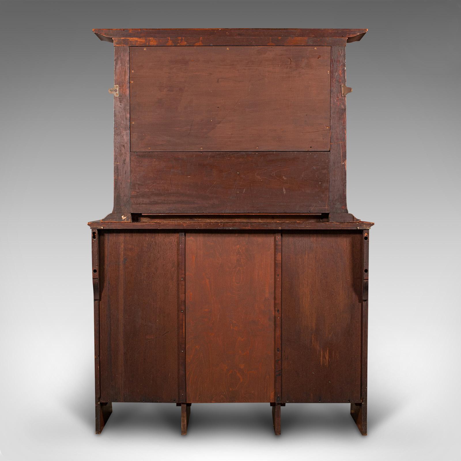 Large Antique Score Cabinet, English Walnut, Billiard, POOL, Thurston, Edwardian For Sale 1
