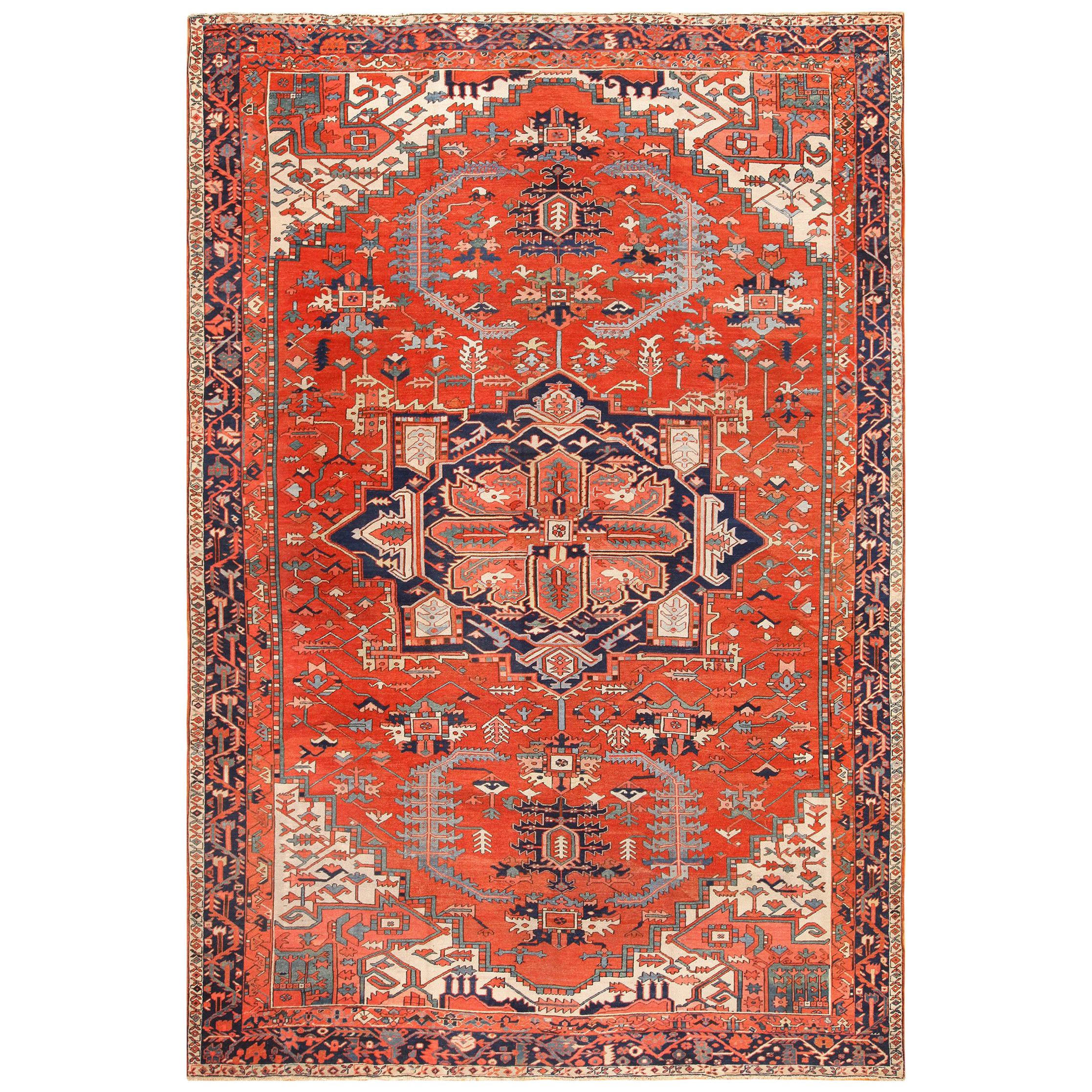Antique Serapi Persian Rug. Size:  11 ft x 16 ft 3 in 
