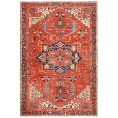 Large Antique Serapi Persian Rug. Size:  11 ft x 16 ft 3 in (3.35 m x 4.95 m)