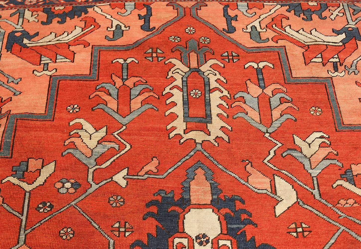 Antique Serapi Persian Rug. Size: 12 ft x 17 ft 6 in For Sale 1
