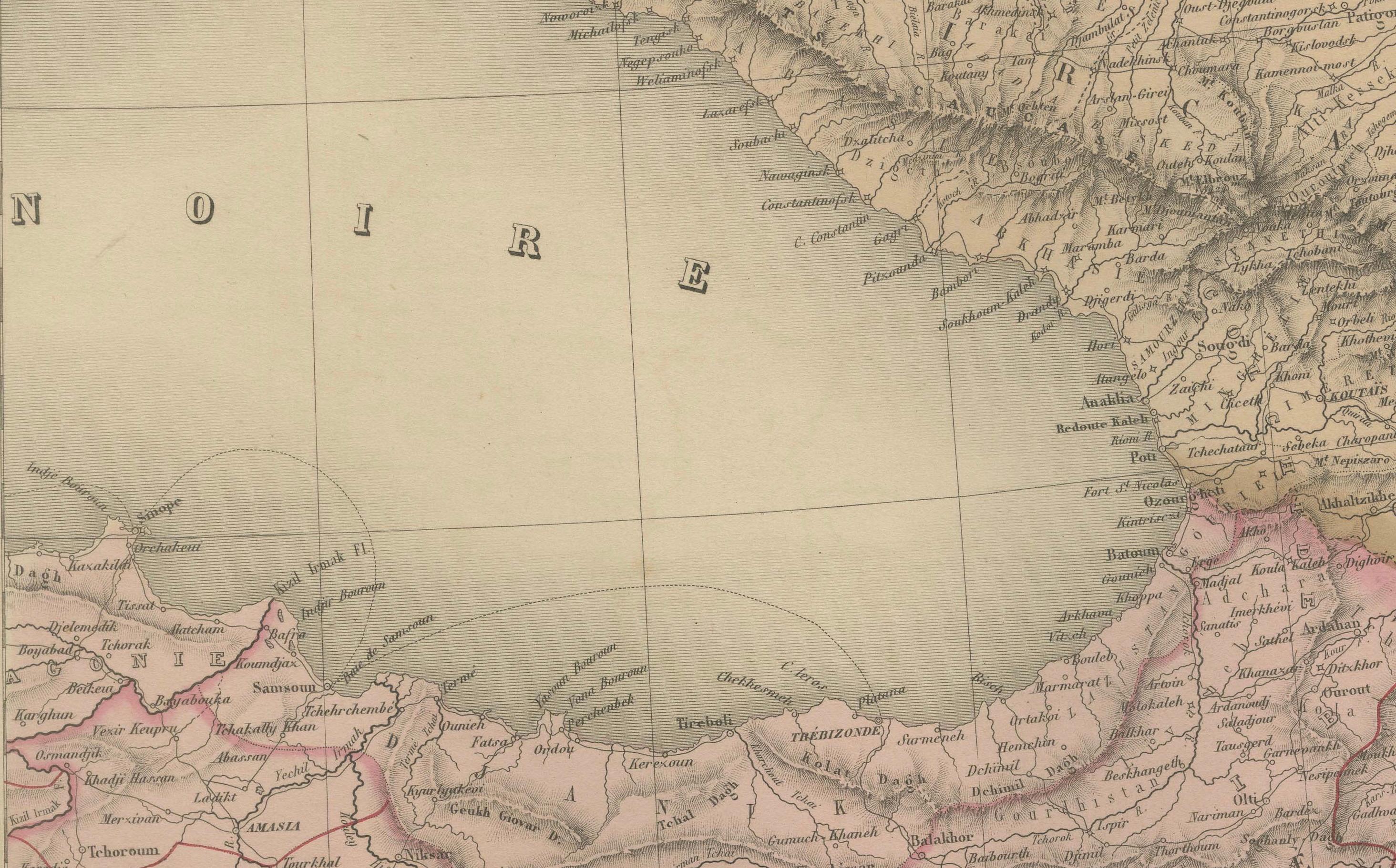 Gran conjunto antiguo de mapas del Imperio Otomano - Europa y Asia con sorprendente detalle, 1868 Papel en venta