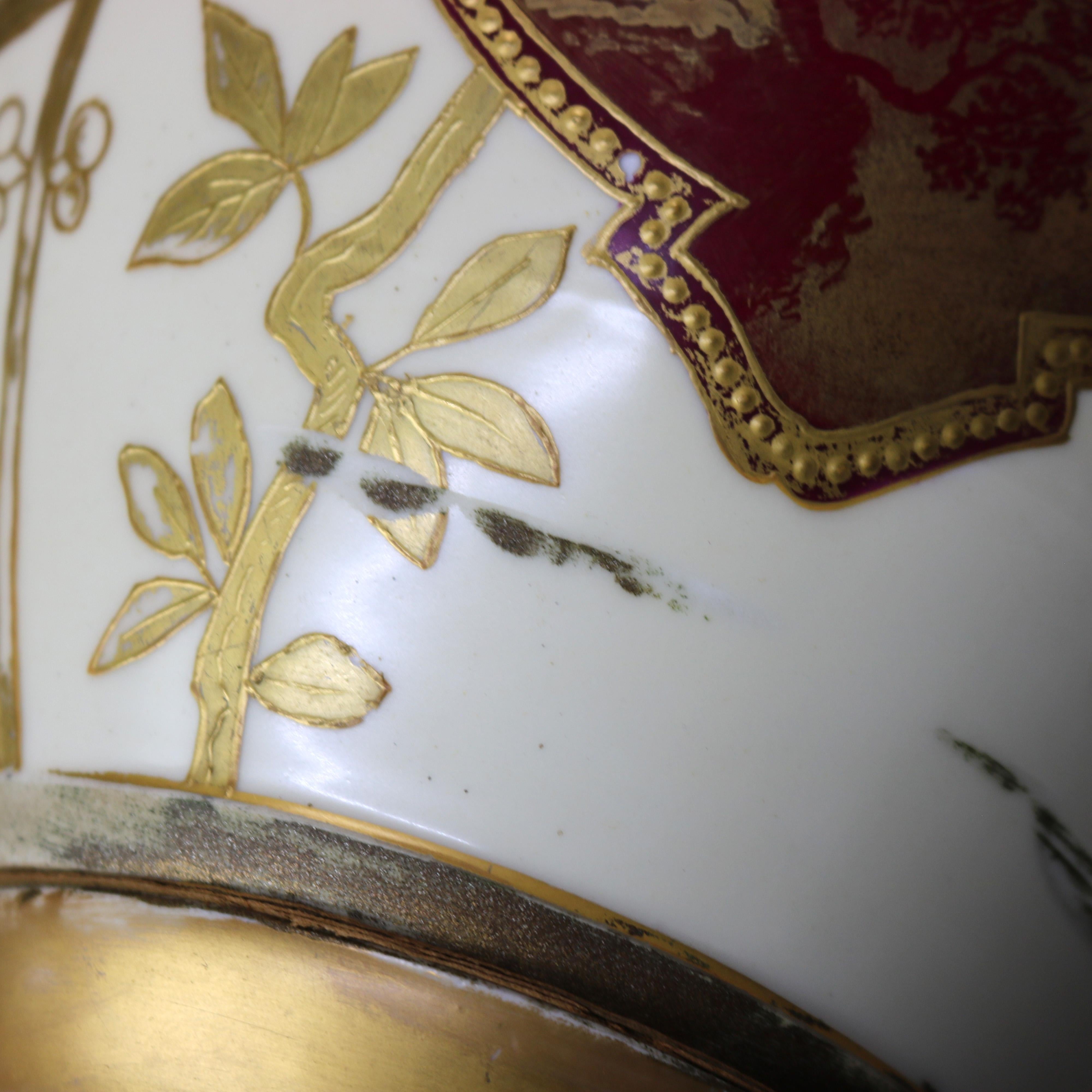 Large Antique Sevres Aesthetic Japonesque Porcelain Floor Vase “The Vatican” 12