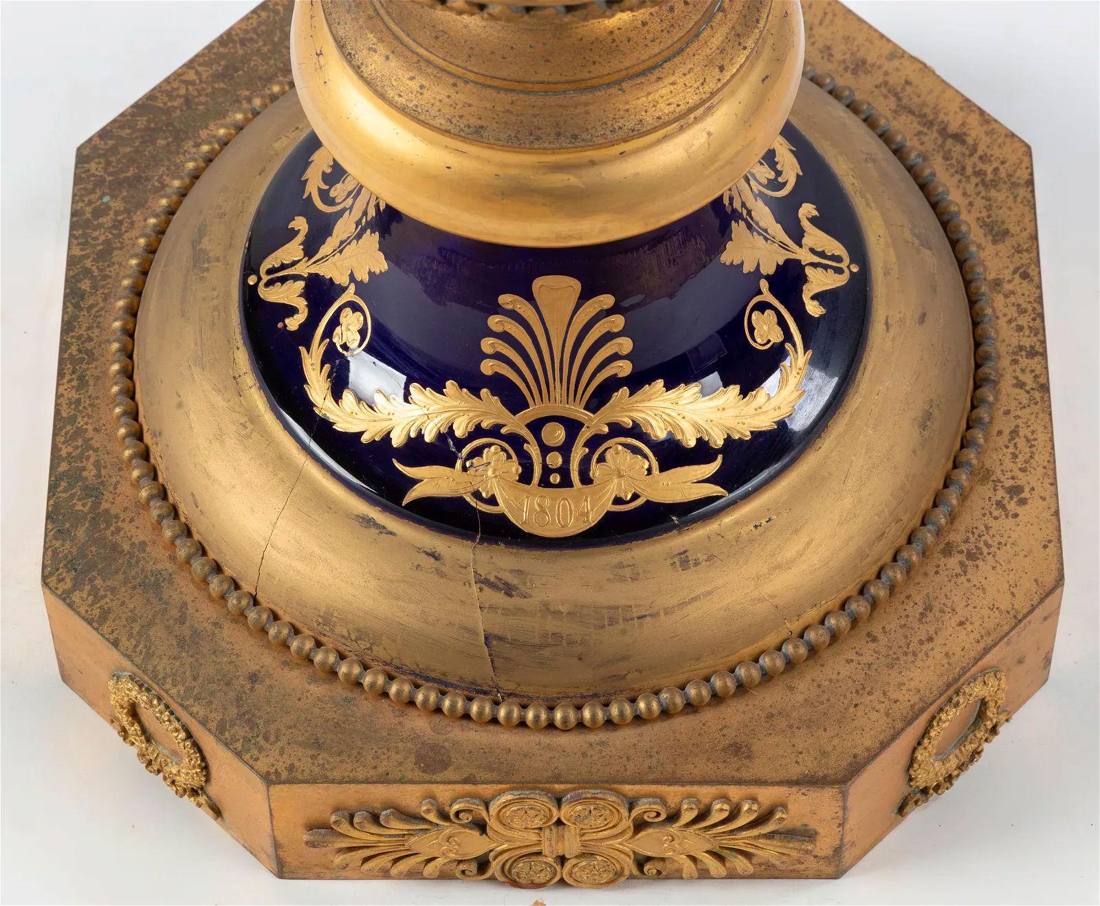 Large Antique Sevres Style Napoleonic Vase  For Sale 6