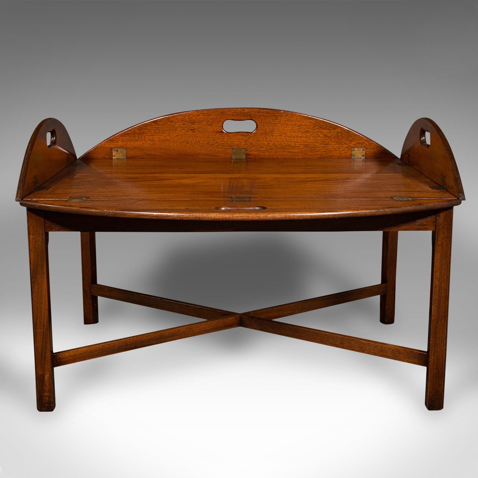 British Large Antique Ship's Serving Table, English, Butler's Stand, Edwardian, C.1910