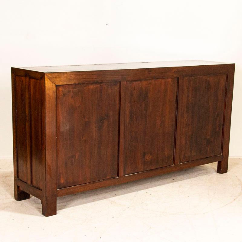 Large Antique Sideboard Buffet Console from China In Good Condition In Round Top, TX